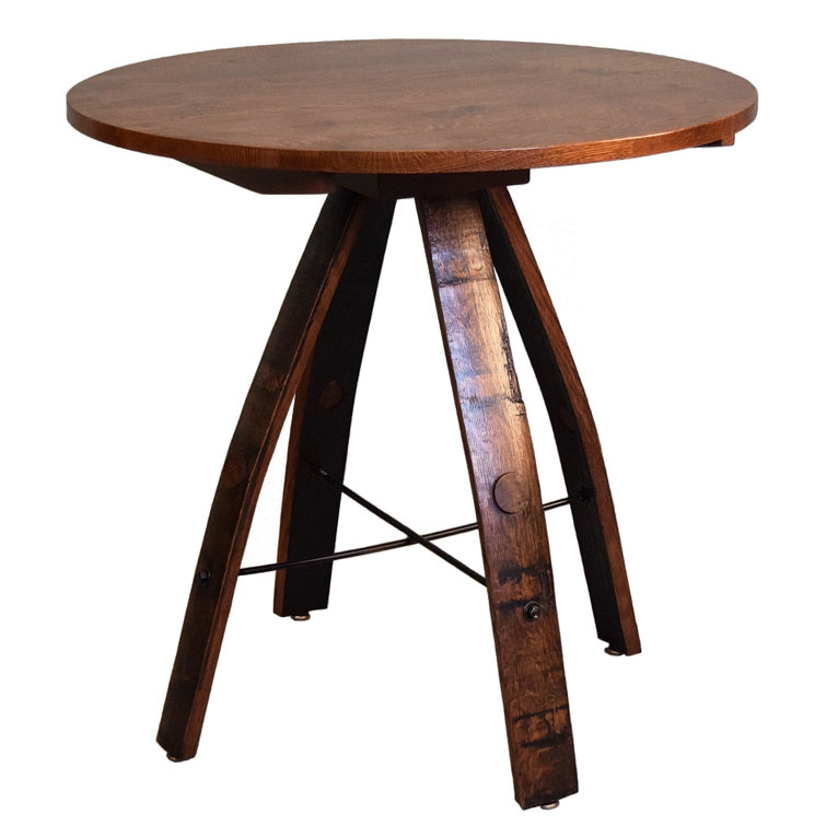 Loon Peak® Shooter''s Barrel Stave Pub Table Wayfair